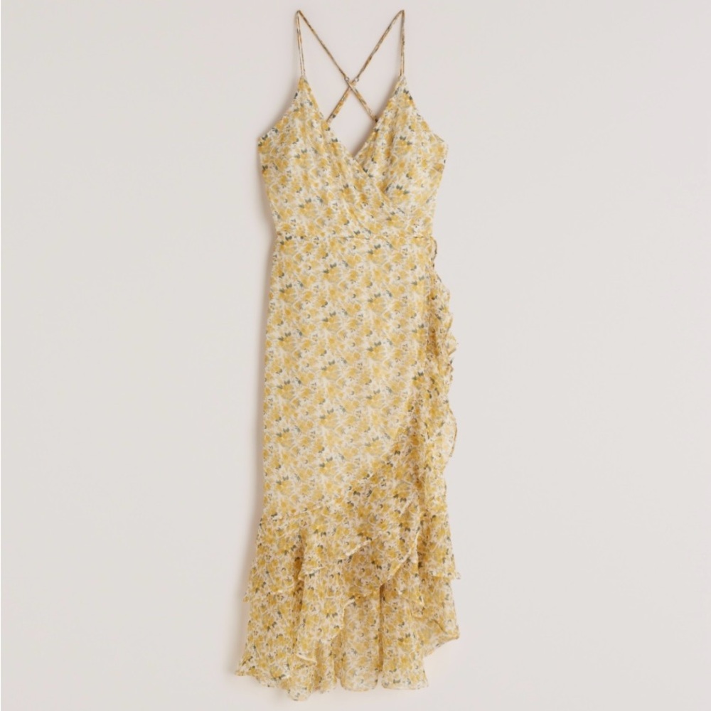 Abercrombie & Fitch Now and Forever
Ruffle Hem MIDI Dress XS